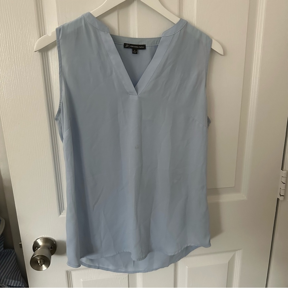 Light Blue Sleeveless Blouse